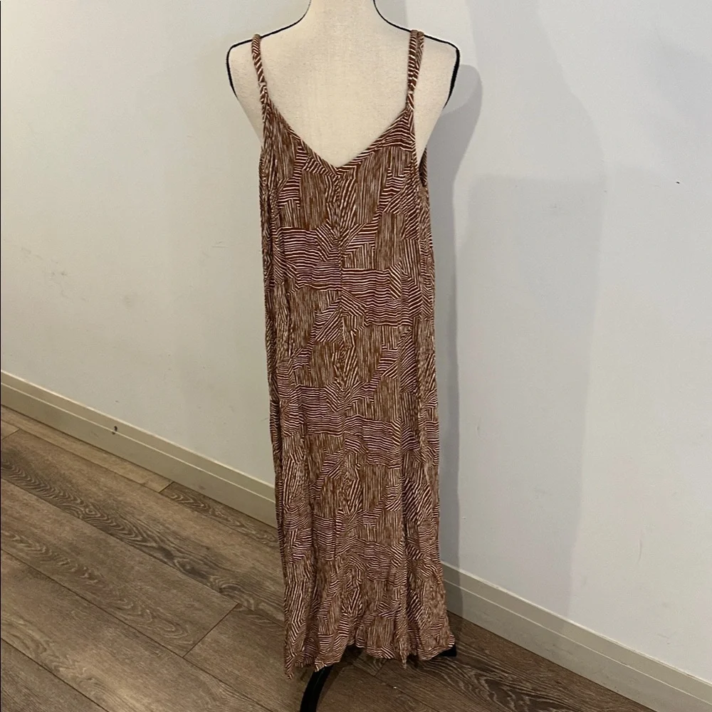 Penningtons Brown Geometric Maxi Dress - Picture 3 of 6